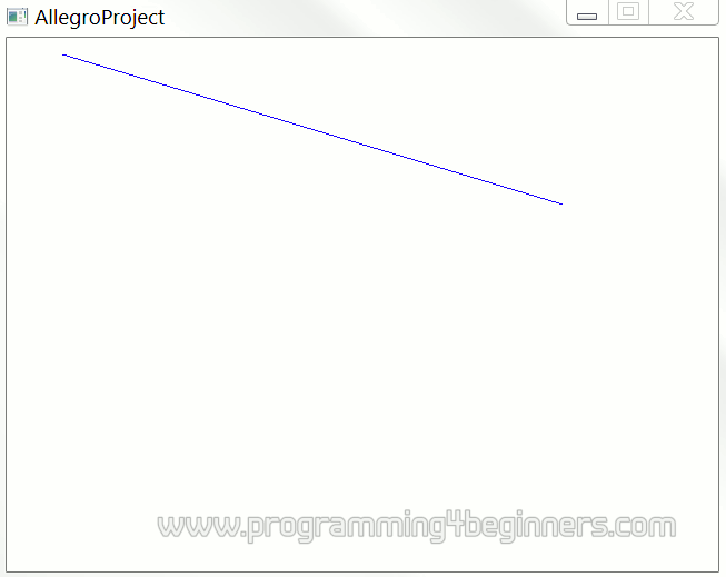 Graphics: drawing a line