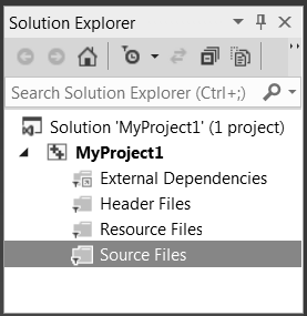 Solution Exprorer screenshot